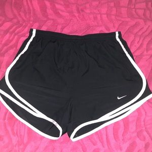 Black & white Nike dri fit shorts